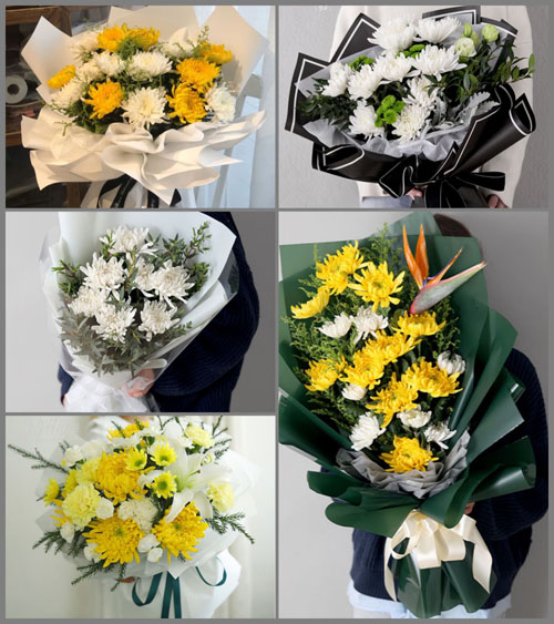 山东青岛胶州市九龙镇孙家艾泊村白事花束代送